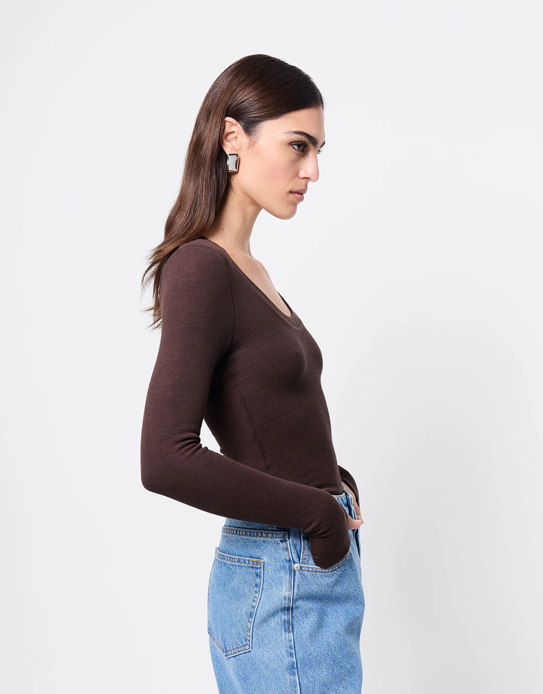 Lincoln Top - Chocolate - Image 2